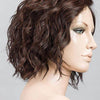 Scala Wig |Short Wavy Bob |Heat-Friendly Synthetic | Extended Lace Front | Ellen Wille - DARK CHOCOALTE MIX 4.33 | Darkest Brown Blended with Dark Auburn