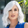 EMMA | EnvyHair | Human Synthetic Blend Wig | Lace Front | Wavy | Curly | Envy | Alan Eaton - Light Grey