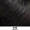 STYLE# 600-S Wig Lady Diana, Illusion front hairline Look of Love - 1B Off Black