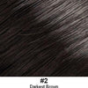 249-H-IL | Illusion Front Human Hair Topper | Extended Coverage | Look of Love - 2 Darkest Brown