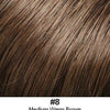 249-H-IL | Illusion Front Human Hair Topper | Extended Coverage | Look of Love - 8 Medium Warm Brown