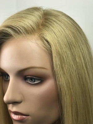 8"x6" Human Hair Topper 14" Length | Illusion Front & Extended Coverage 949 - H - Image Maker Wigs Online
