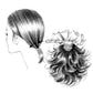 Barrette Hair Extension for Nape 10" | Natural Curls Layered Style | Look of Love 125 - Image Maker Wigs Online