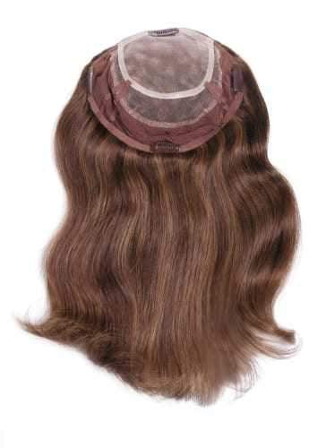 Long 16" Human Hair Topper 3/4 Demi - Cap Wig Look of Love 267 - H - Image Maker Wigs Online