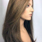 Long 16" Human Hair Topper 3/4 Demi - Cap Wig Look of Love 267 - H - Image Maker Wigs Online