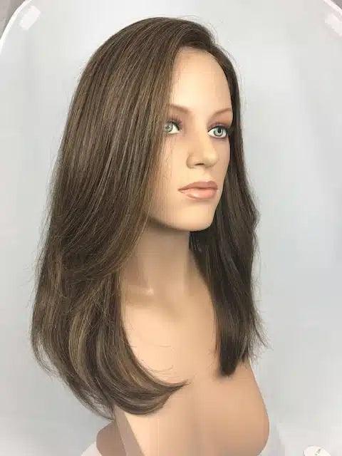 Look of Love 16″ 100% Remy Human Hair Wig Silk Top, Illusion Front Hairline - Image Maker Wigs Online