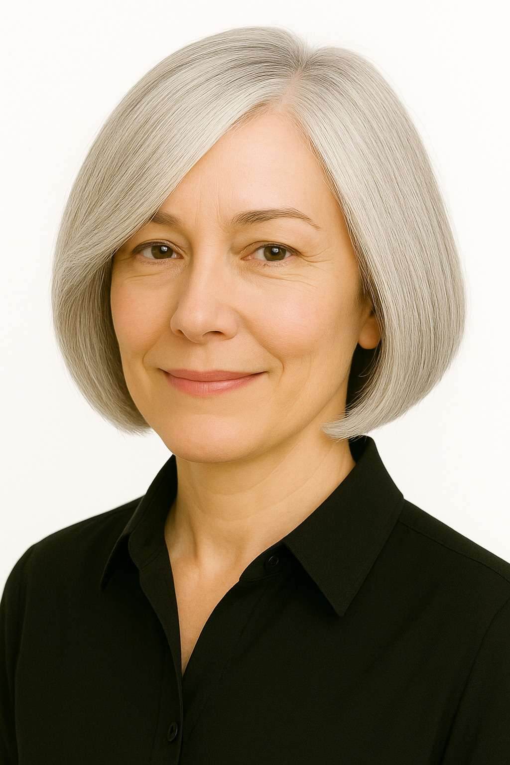 Mid-Length Bob Wig with Illusion Front Hairline | Heat-Resistant Futura Fiber | Hand-Tied Full Silk Top | Natural-Looking Synthetic Wig - Image Maker Wigs Online