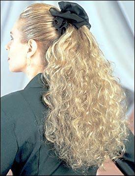 S - Wave Barrette Shag Hair Extension | 21" Layered Synthetic Curls | Look of Love 319 - Image Maker Wigs Online