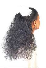 S - Wave Barrette Shag Hair Extension | 21" Layered Synthetic Curls | Look of Love 319 - Image Maker Wigs Online