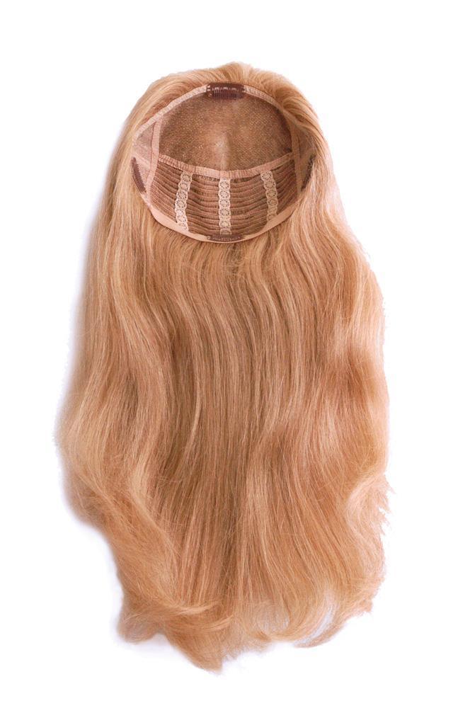 STYLE# 307-H: FALL / Human 16" Remi hair fall / larger 3/4 demi-cap coverage - Buy Wigs USA
