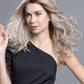 DIVA by ELLEN WILLE in CHAMPAGNE ROOTED 24.14.20 | Lightest Ash Blonde,  Medium Ash Blonde, and Light Strawberry Blonde blend with Dark Shaded Roots