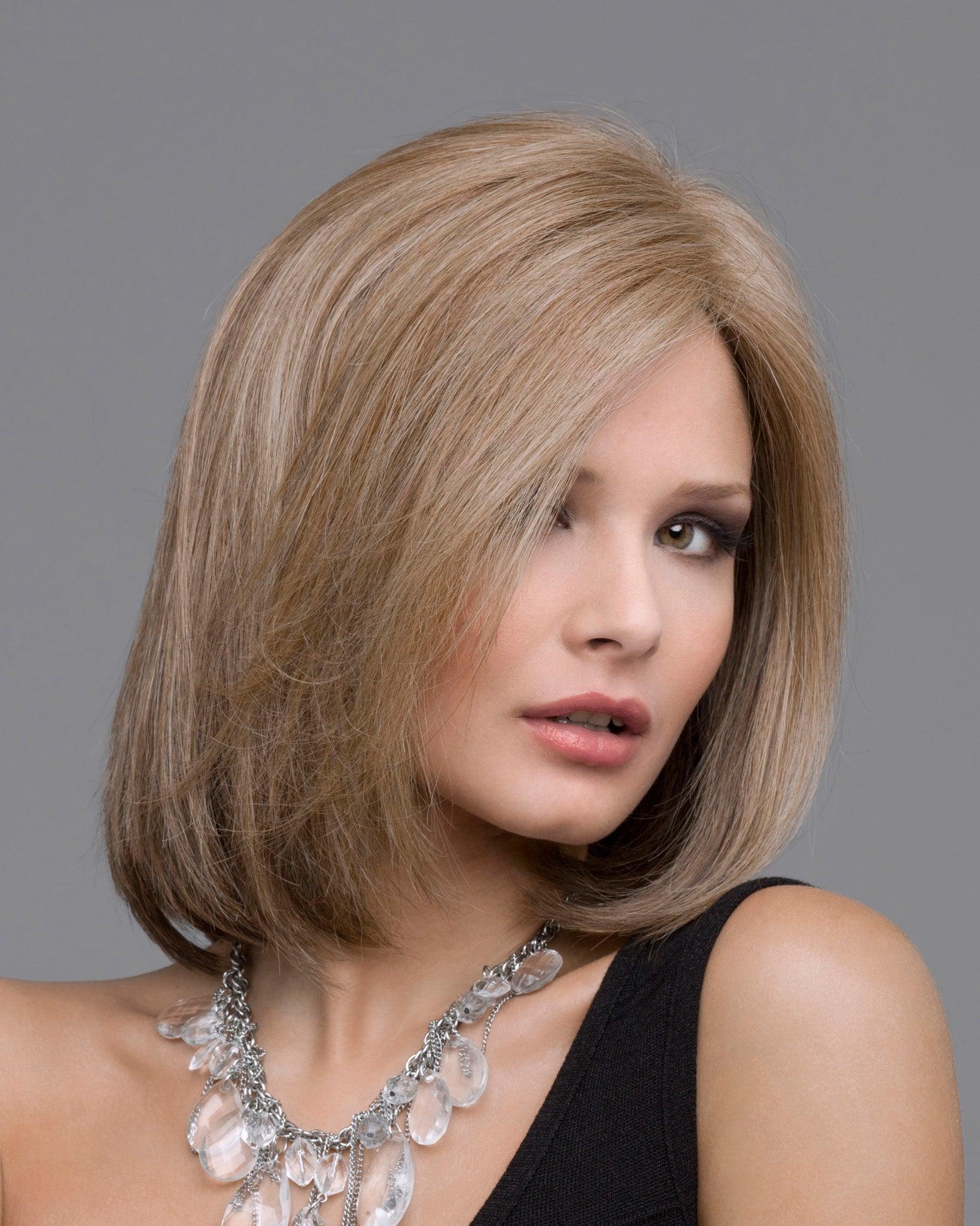 Lynsey - EnvyHair Human Hair Synthetic Blended Mono Top Wig by Envy - Buy Wigs USA