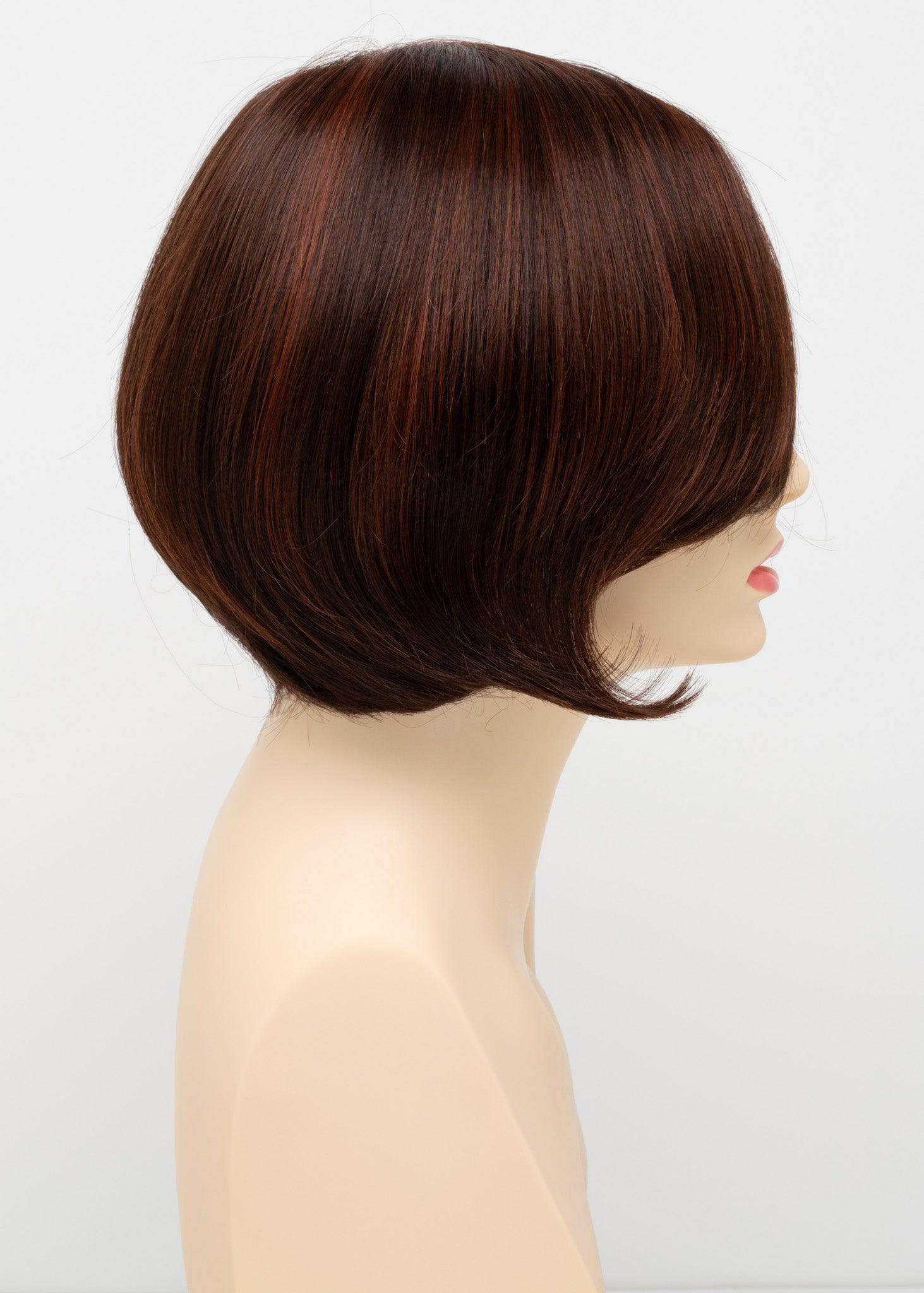 Abbey | EnvyHair™ | 30/70 |Human/Synthetic Blend Wig | Envy | Alan Eaton | Abbey-Dark Red | Envy Wig | Image Maker Wigs Online