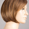 Amy Deluxe | Lace Front Mono Top Part Hand Tied Synthetic Wig | Ellen Wille | Petite Average - MOCCA ROOTED 830.6.27 | Dark and Medium Brown Blended with Light Auburn Brown and Dark Strawberry Blonde with Shaded Roots