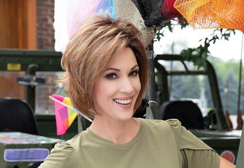 Angie | Lace Front Mono Top Wig | Synthetic | Envy | Angie-Creamed Coffee | Envy Wig | Image Maker Wigs Online