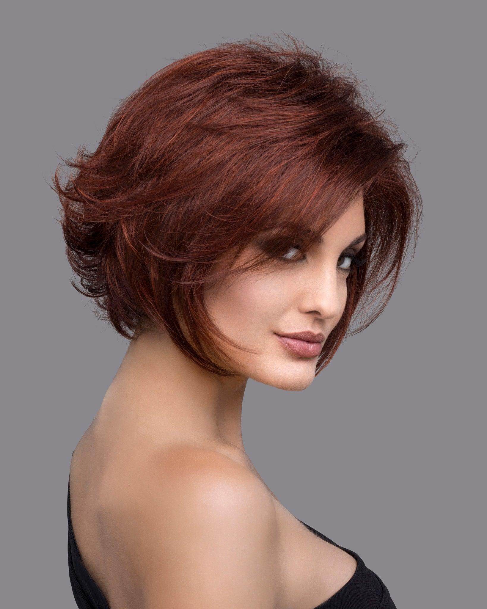 Angie | Lace Front Mono Top Wig | Synthetic | Envy | Angie-Dark Red | Envy Wig | Image Maker Wigs Online