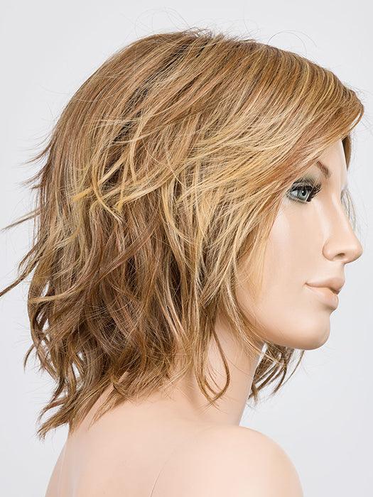 Anima | Mini Lace Front Mono Crown Heat-Friendly Synthetic Wig by Ellen Wille | Edgy Beach Waves, Blunt Fringe, Petite Average Fit - Buy Wigs USA
