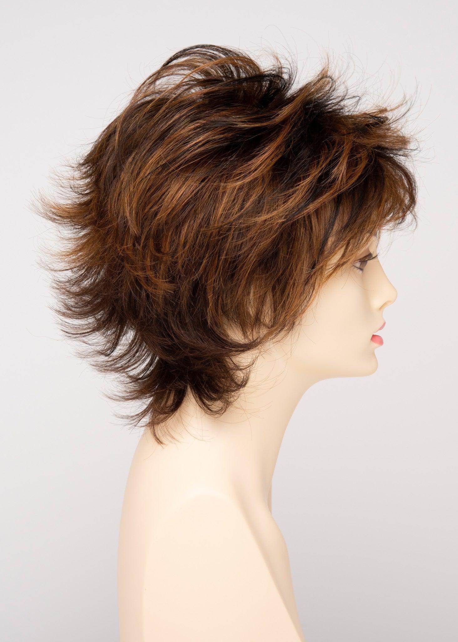 Aria | EnvyHair Human/Synthetic Blend Wig | Open Cap Construction | Envy Alan Eaton | Chocolate Carmel | Envy Wig | Image Maker Wigs Online