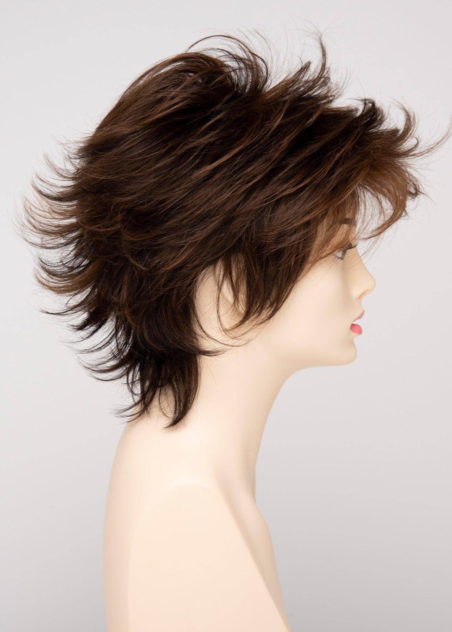 Aria | EnvyHair Human/Synthetic Blend Wig | Open Cap Construction | Envy Alan Eaton | Medium Brown | Envy Wig | Image Maker Wigs Online