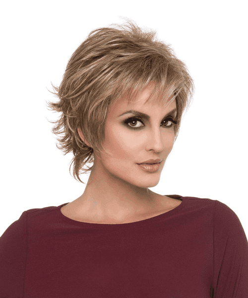 Aria | EnvyHair Human/Synthetic Blend Wig | Open Cap Construction | Envy Alan Eaton | Mocha Frost | Envy Wig | Image Maker Wigs Online