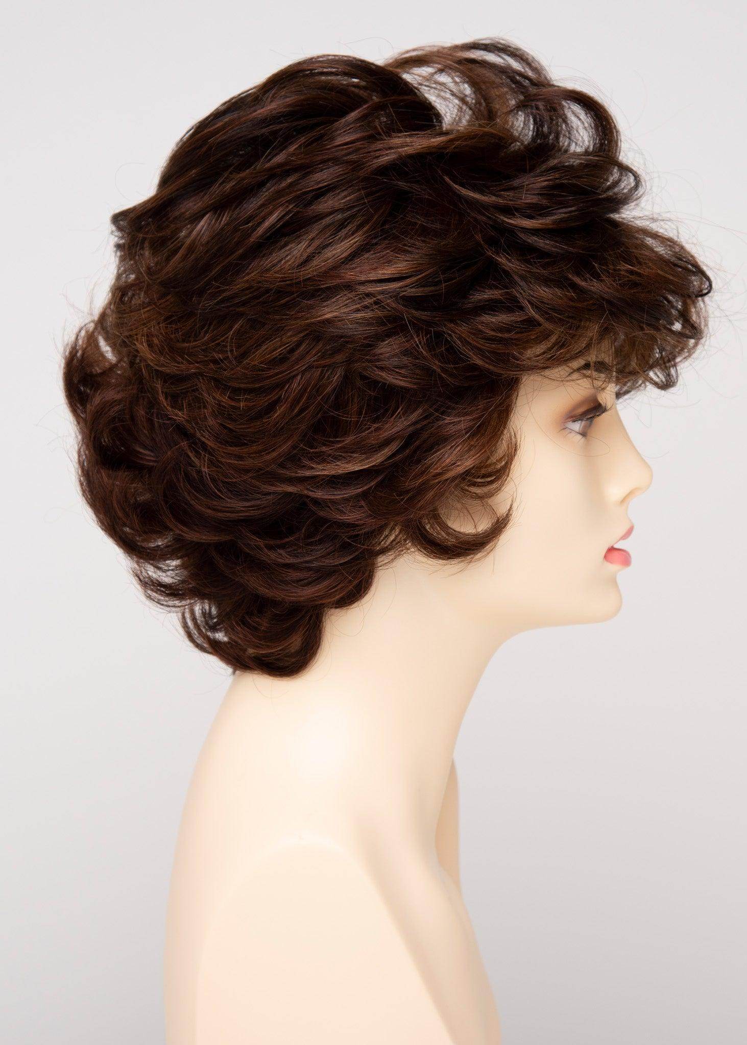 Aubrey | Mono Top Hand-Tied Wig | 30/70 Human Hair Blend | Envy | Cinnamon Raisin | Envy Wig | Image Maker Wigs Online