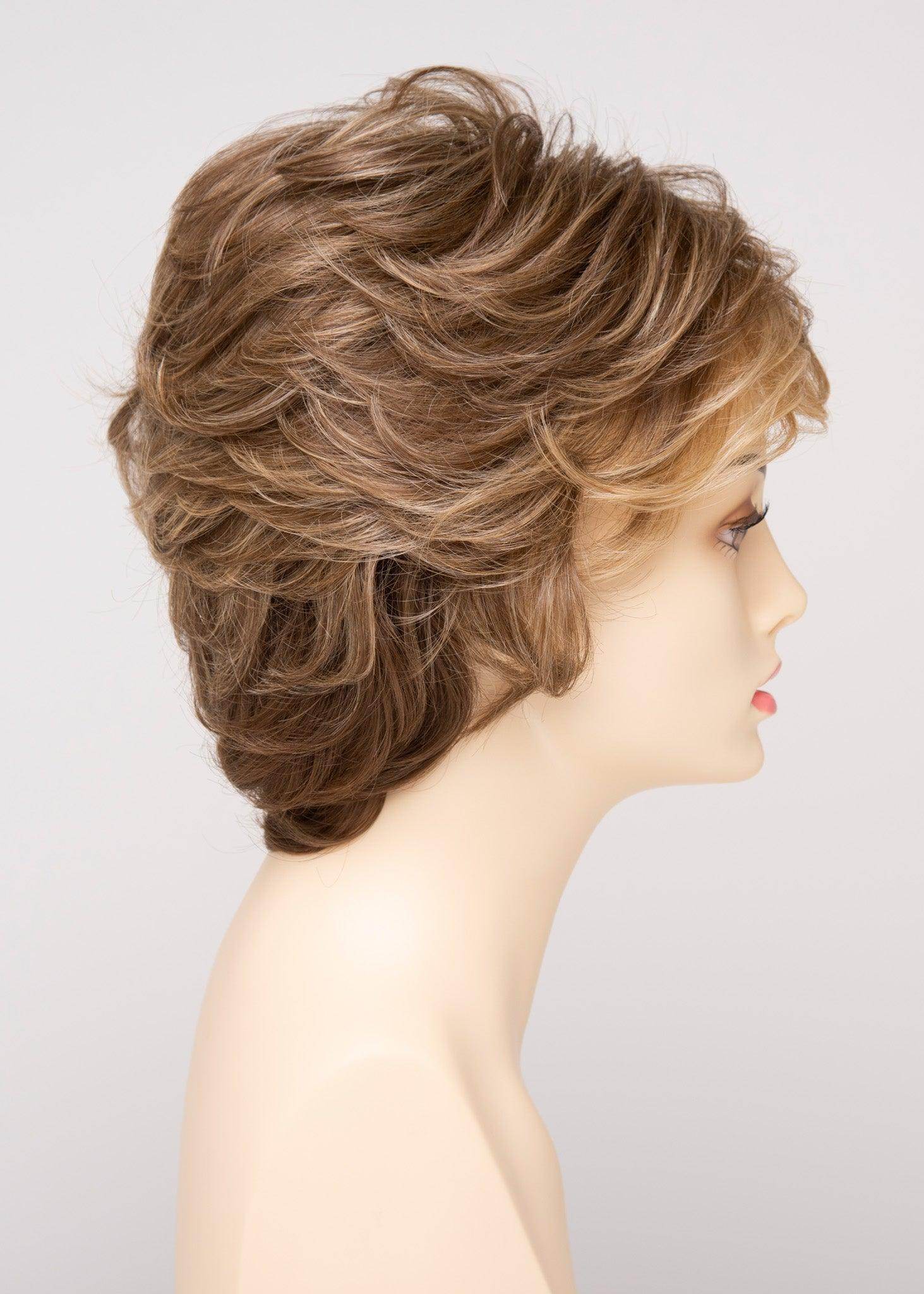 Aubrey | Mono Top Hand-Tied Wig | 30/70 Human Hair Blend | Envy | Mocha Frost | Envy Wig | Image Maker Wigs Online