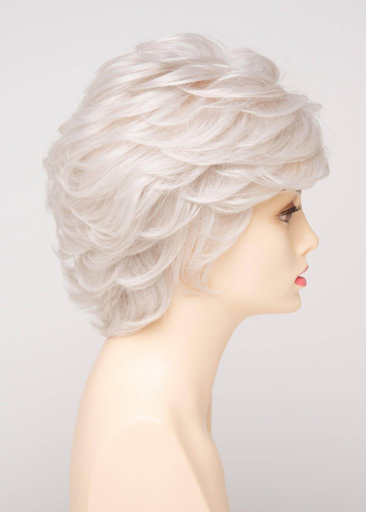 Aubrey | Mono Top Hand-Tied Wig | 30/70 Human Hair Blend | Envy | Light Grey | Envy Wig | Image Maker Wigs Online