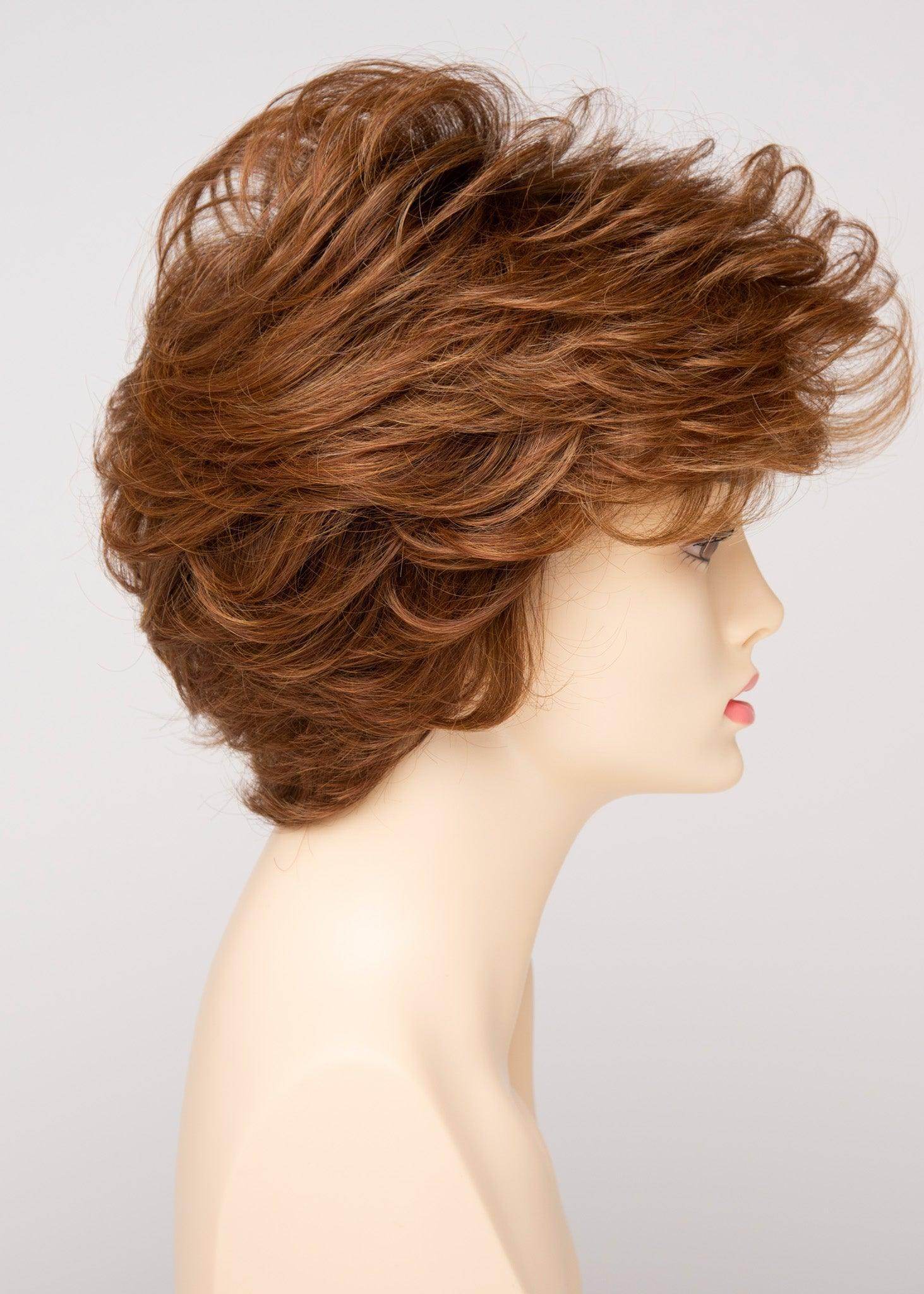 Aubrey | Mono Top Hand-Tied Wig | 30/70 Human Hair Blend | Envy | Cinnamon Raisin | Envy Wig | Image Maker Wigs Online