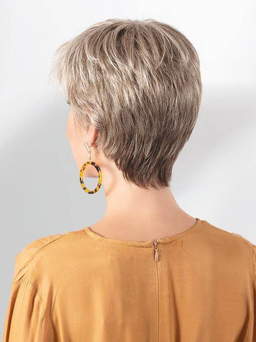 Aura | DARK-SAND-MIX | Hand-Tied Lace Front Synthetic Wig by Ellen Wille | Image Maker Wigs Online