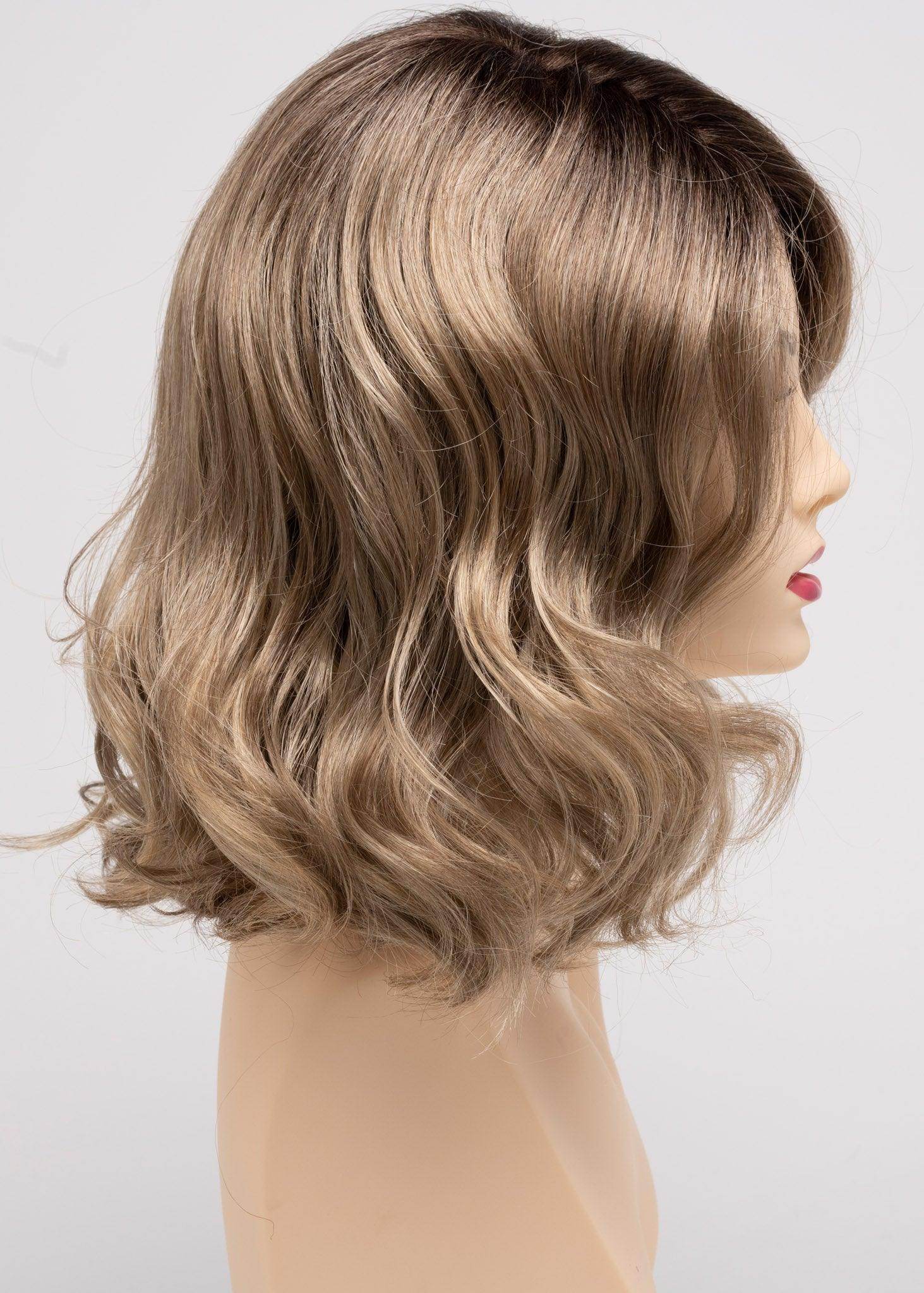 Brittaney | Mono Crown Lace Front Wig | Envy | Brittaney-Platinum Shadow | Envy Wig | Image Maker Wigs Online