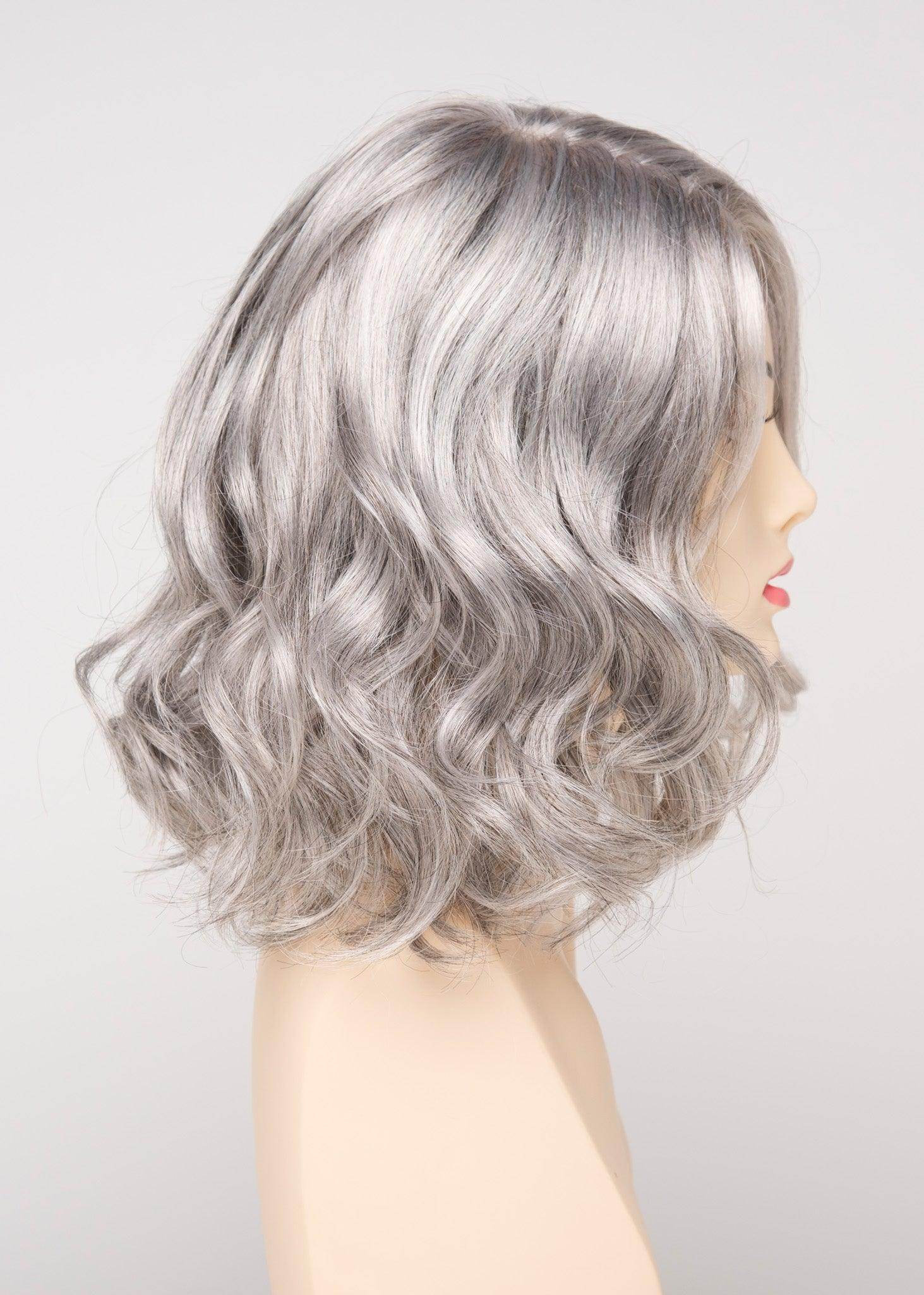 Brittaney | Mono Crown Lace Front Wig | Envy | Brittaney-Medium Grey | Envy Wig | Image Maker Wigs Online