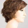 Date Wig by Ellen Wille | Curly Wavy Mono Crown Synthetic Wig - CHOCOLATE MIX 6.830.6 | Dark and Medium Brown Blended with Light Auburn