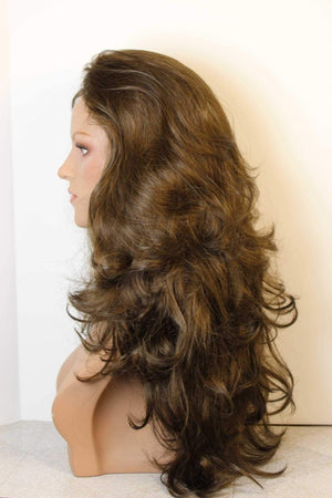 Demi Wig Fall | 15 - 18" Long Reversible Synthetic Hair Addition 9.5"x10" | Look of Love 229 - Image Maker Wigs Online