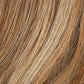 DIVA by ELLEN WILLE in TOBACCO ROOTED 12.26.27 | Lightest Brown, Light Golden Blonde, and Dark Strawberry Blonde blend with Dark Shaded Roots