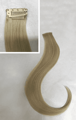 Human 16” hair extension Add Volume |Attachment Single large size snap comb clip for Temple Sides Crown | Look of Love - Image Maker Wigs Online