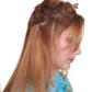 Human 16” hair extension Add Volume |Attachment Single large size snap comb clip for Temple Sides Crown | Look of Love - Image Maker Wigs Online