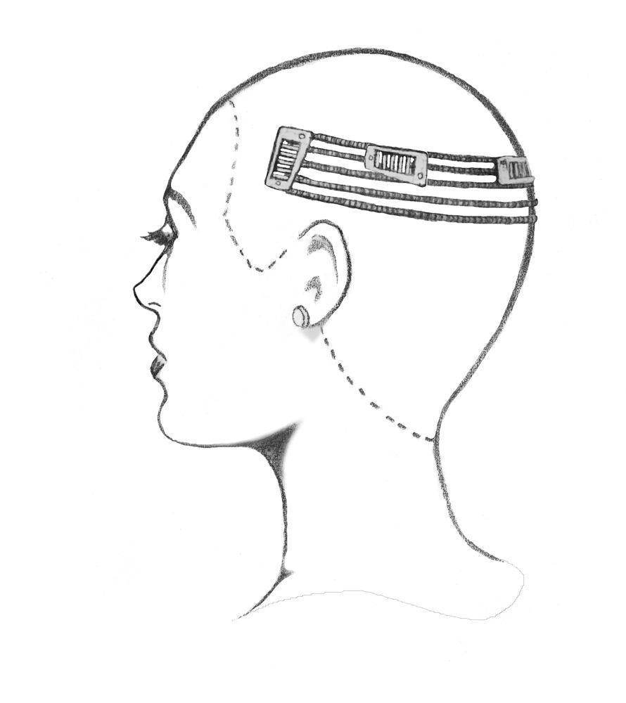 Human hair temple - temple wrap - a - round Hair Addition Hair Extension Look of Love - Image Maker Wigs Online