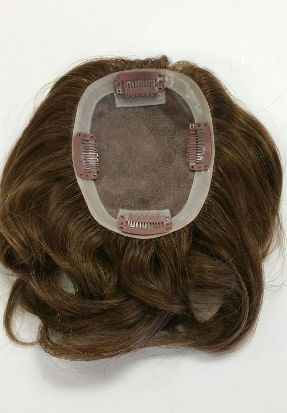 Human Hair Topper 6” | 100% Hand - Tied Silk Base 5" x 4.5" | Look of Love 113 - H - Image Maker Wigs Online