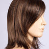 Icone Wig by Ellen Wille | Elegant Long Bob with Extended Lace Front - CHOCOLATE MIX 6.830 | Dark Brown and Medium Brown with Light Auburn Blend