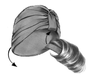 Look of Love Synthetic Bangs, pre - curled, on Velcro Strip - Image Maker Wigs Online