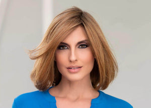 Lynsey - EnvyHair Human Hair Synthetic Blended Mono Top Wig by Envy - Image Maker Wigs Online