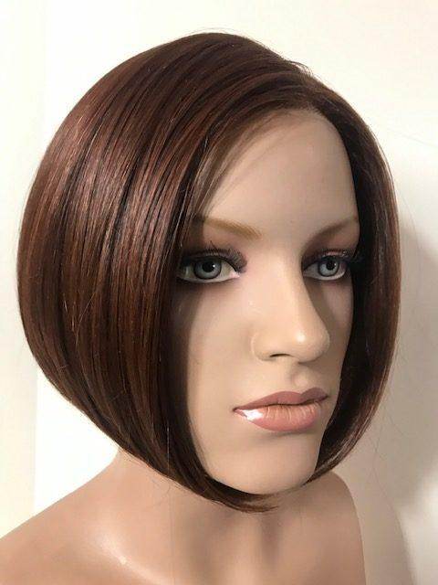 Mid - Length Bob Wig with Illusion Front Hairline | Heat - Resistant Futura Fiber | Hand - Tied Full | Look of Love - Image Maker Wigs Online