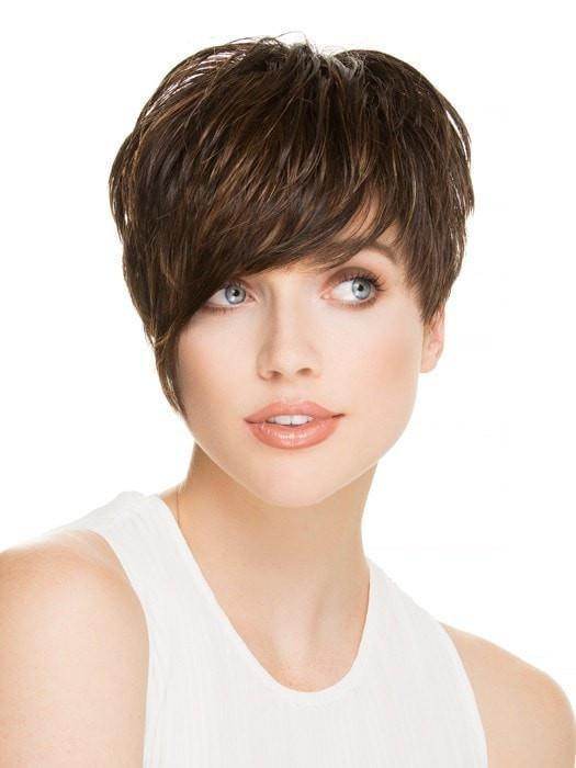 Point Wig by Ellen Wille – Edgy Asymmetrical Cut, Mono Crown, Lightweight Synthetic - Image Maker Wigs Online