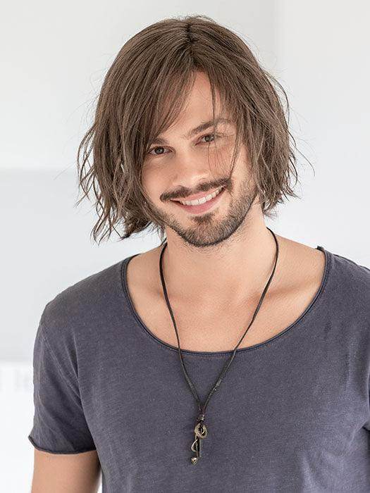 Brian | Men's Heat Friendly Mono Part Lace Front Synthetic Wig | Ellen Wille | Average Large - Image Maker Wigs Online