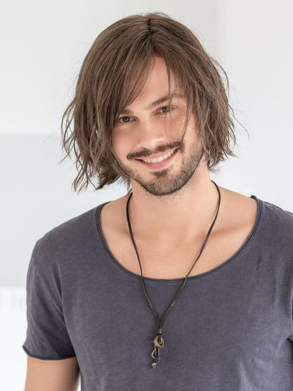Brian | Men's Heat Friendly Mono Part Lace Front Synthetic Wig | Ellen Wille | Average Large - Buy Wigs USA