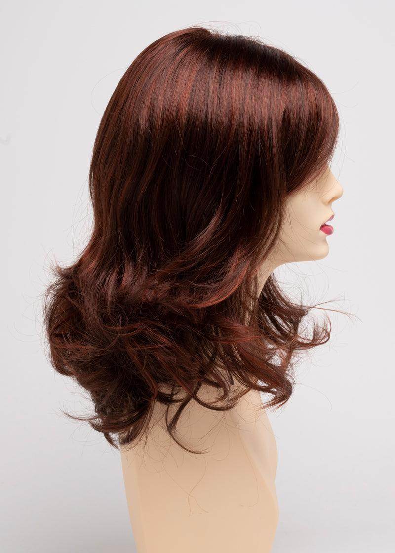 Sonia | Open Top Wig | Shoulder Length | Envy | SONIA-Dark Red | Envyhair Wig | Image Maker Wigs Online