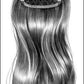 Style 142 HB – 6"x4" Base 16" length Hair Extension Addition 40/60 Blended - Image Maker Wigs Online
