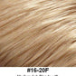 Accordion Chignon | 16-20F Medium Ash Blonde with Medium Honey Blonde Highlights | Look of Love Hair Extension | Image Maker Wigs Online