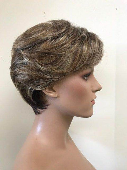 STYLE 600 - S Wig Lady Diana, Illusion front hairline Look of Love - Image Maker Wigs Online