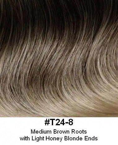 STYLE HBT - XTRA - Extra large topper, can pull some of own hair through base, integration hairpiece made of kanekalon fiber; base 5"X5"&nbsp; Look of Love - Image Maker Wigs Online